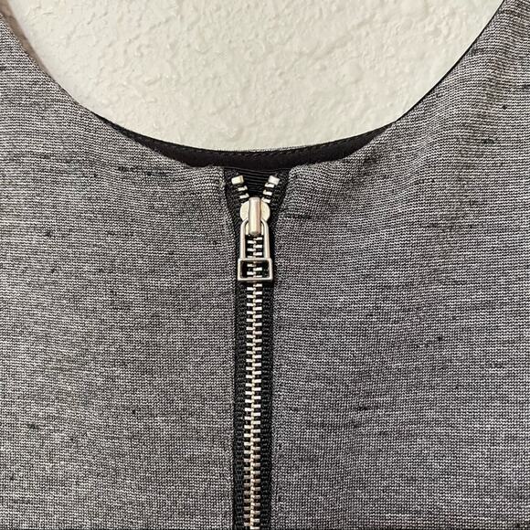 Wilfred Aritzia Grey Sleeveless Skater Mini Dress Womens 0 Babydoll Twee Fall - Picture 7 of 9